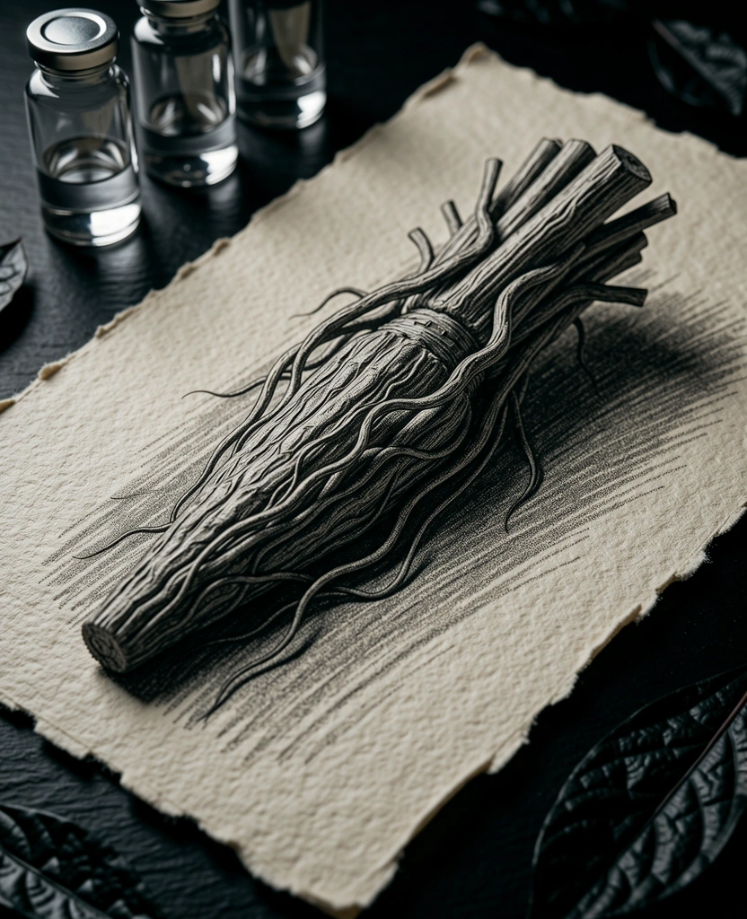Botanical root illustration